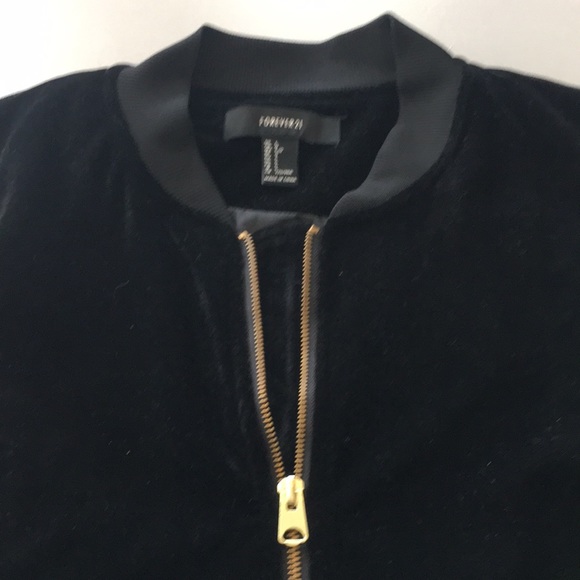 Forever 21 Velvet Bomber Jacket - Picture 4 of 7
